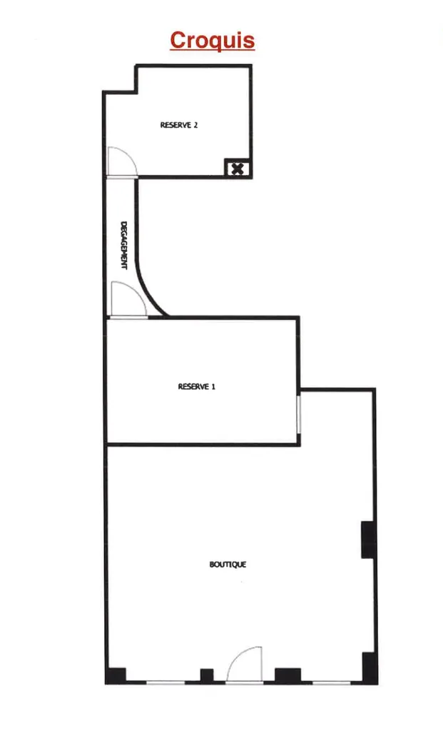 Location - Boutique 60 m², Sentier, Rue Poissonnière 75002 PARIS