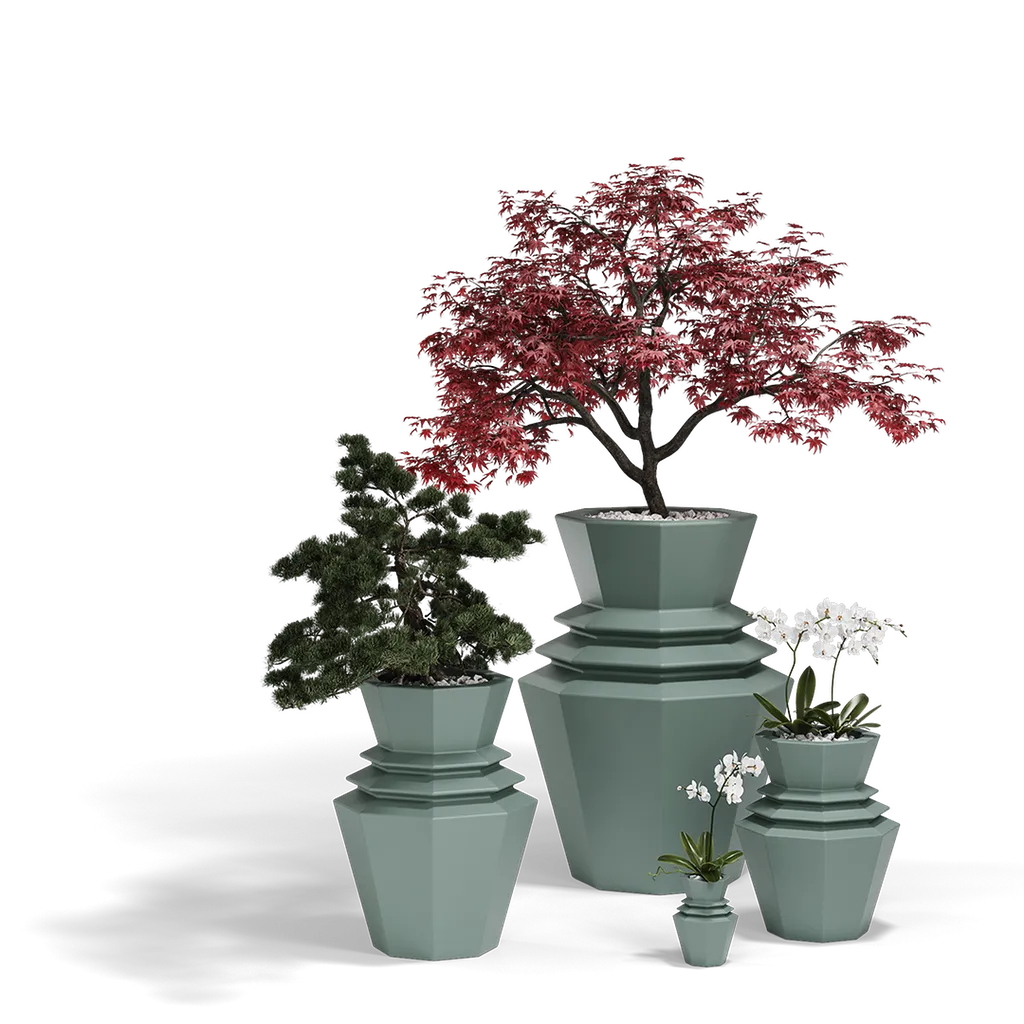 Pots Origami Hinoki design par Vondom disponible chez Ginette Design à Labège proche de Toulouse
