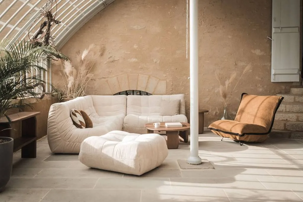 Canapé modulable blanc d'angle à Hyères près de toulon