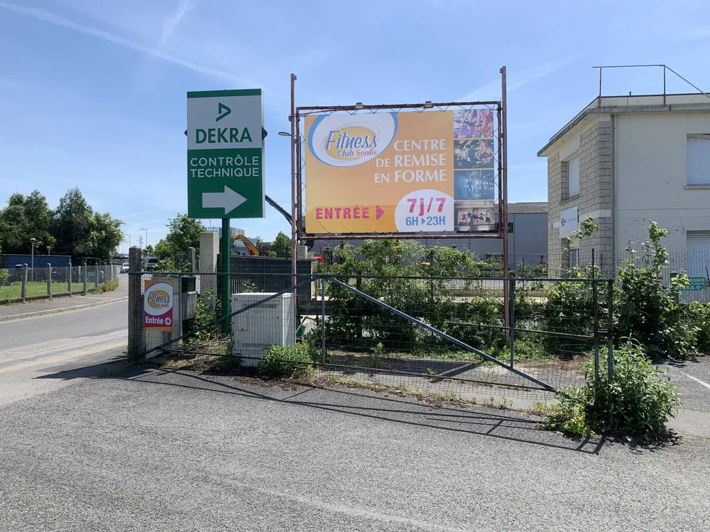 fitness club senlis bâche tendue tdc signalétique