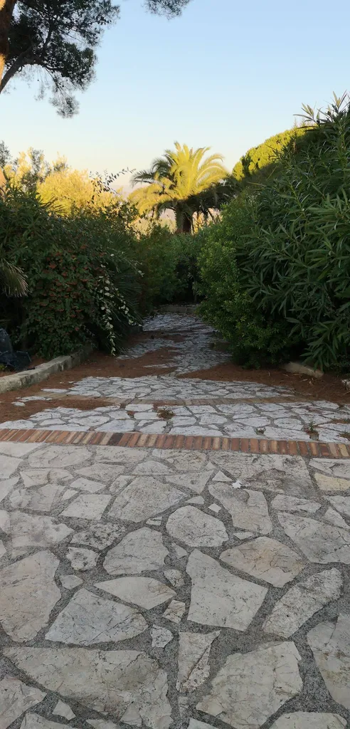 Jardin avant remise en état à Antibes