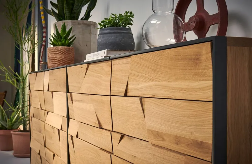 enfilade 4 portes bois et métal Nice