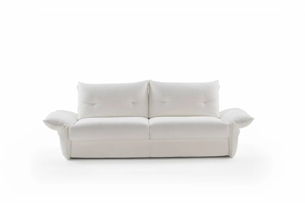 Canapé convertible modulable blanc deux places à Hyères centre-ville à proximité de Mayol