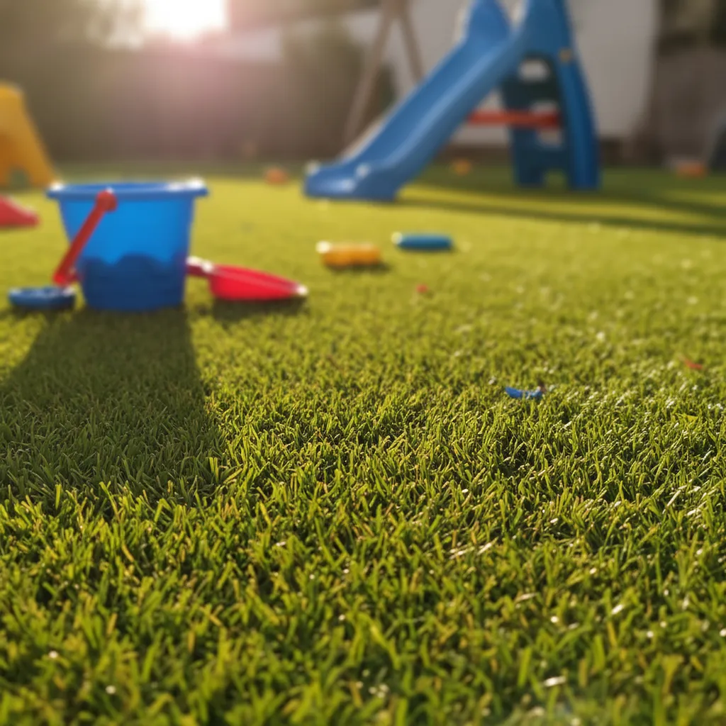 Entreprise pour installation pelouse artificielle synthétique pour zone de jeux enfants à Toulon et proche de La Valette-du-Var