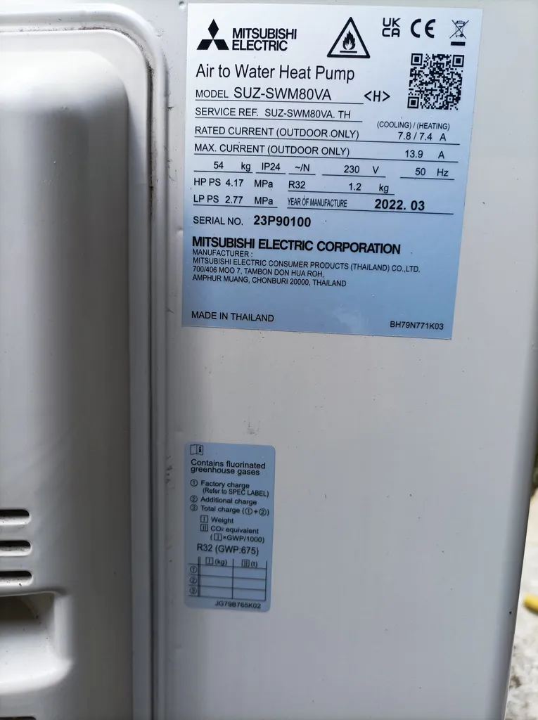 Entretien d’une pompe à chaleur air/eau Mitsubishi Ecodan à Dammartin-en-Goële
