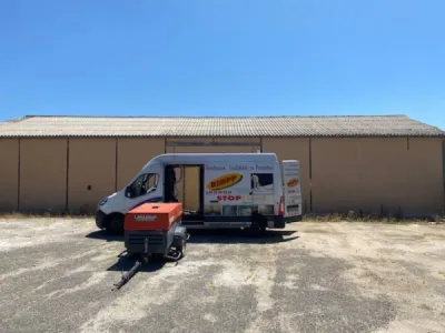 Isolation d'un chai près de Bordeaux mur et palfond