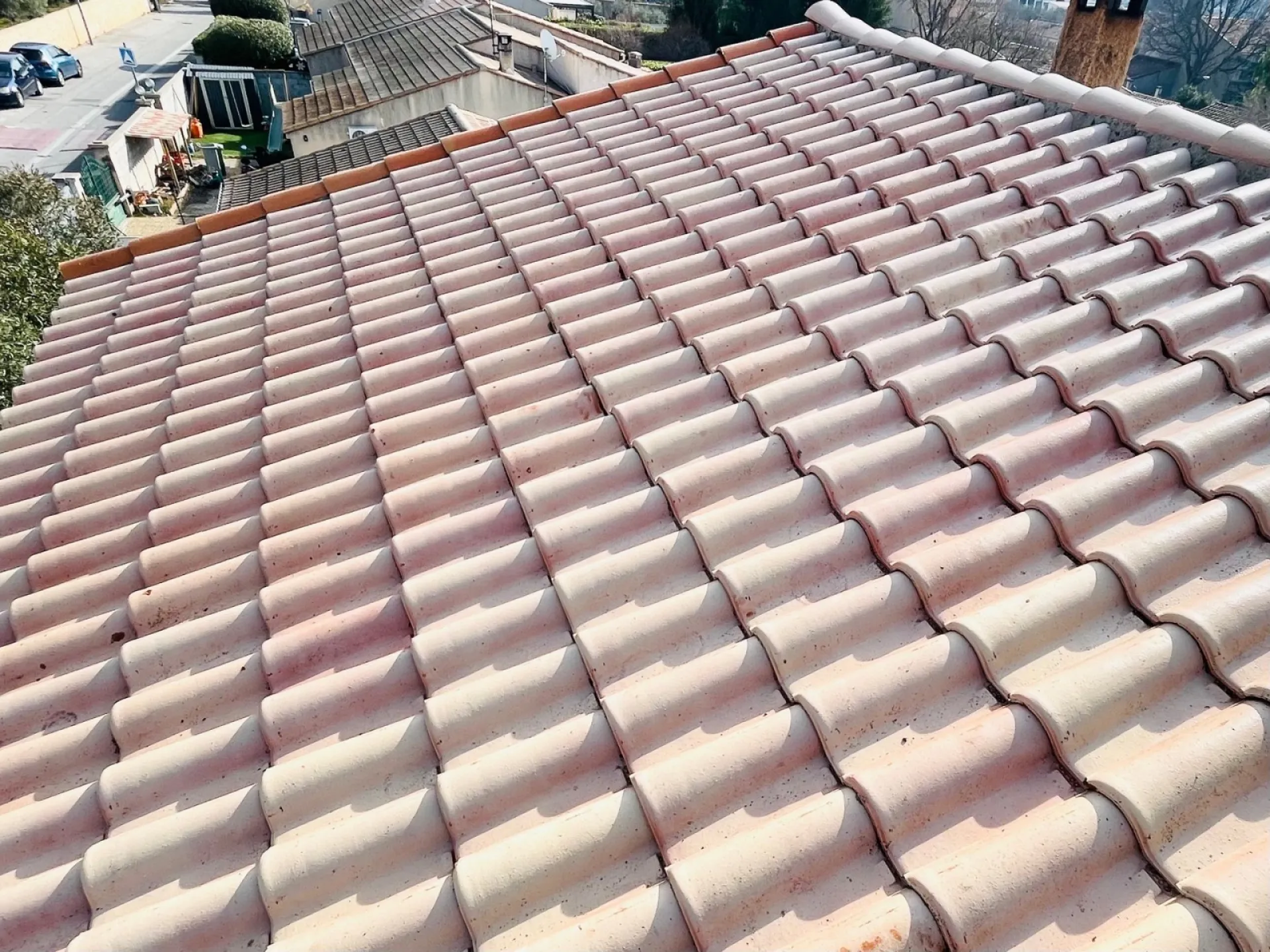 Aprés intervention de nettoyage de tuile sur Martigues