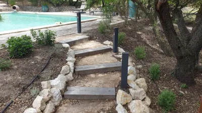 Aménagement et enrochement à l'Isle sur la Sorgue