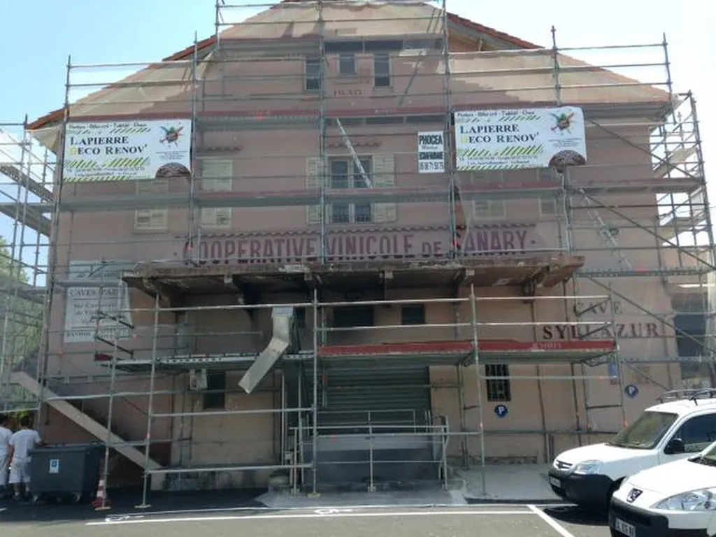 MORTIER & FINITION ENDUIT  MINERAL 000 A LA CHAUX CAVE COOPÉRATIVE DE SANARY