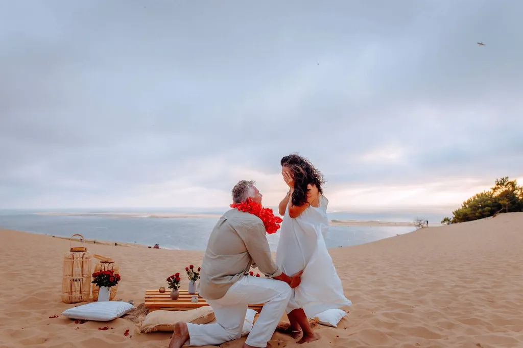 Organisation d'une magnifique demande en mariages en Gironde en Aquitaine  - Les Mariages de Mademoiselle L - Adeline Este