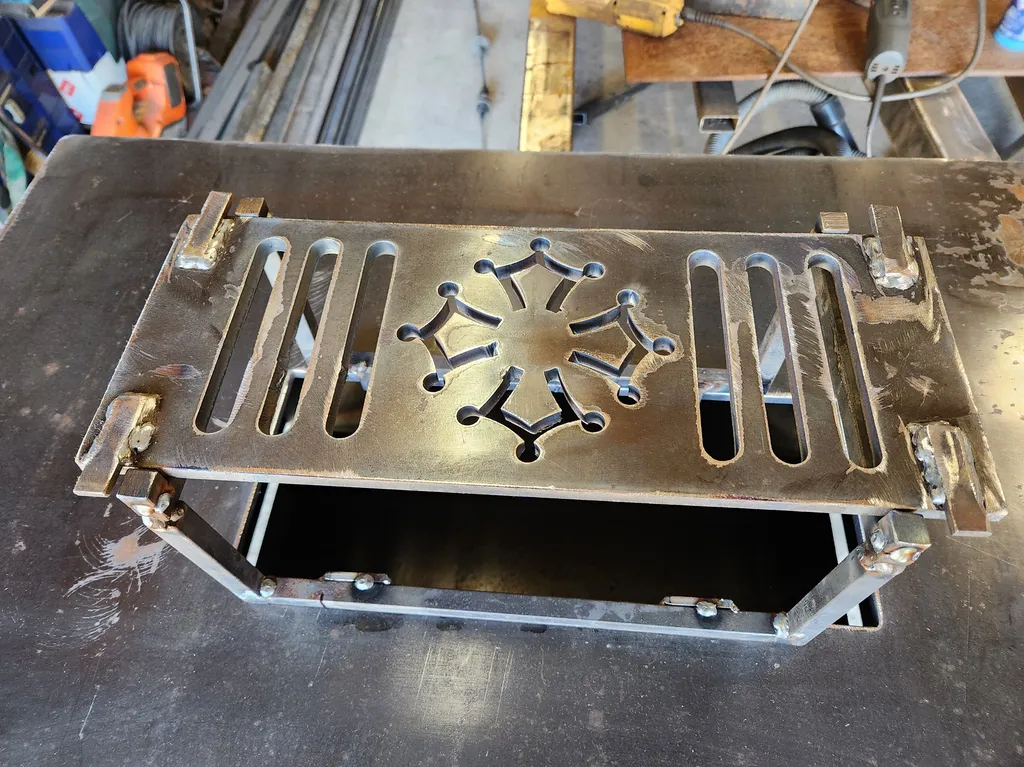 Brasero personnalisé acier brut 