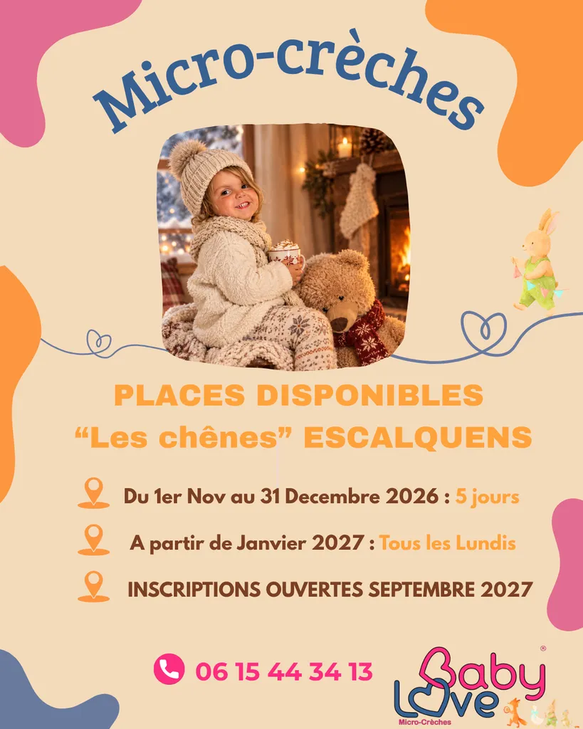 Places disponibles Baby Love Escalquens