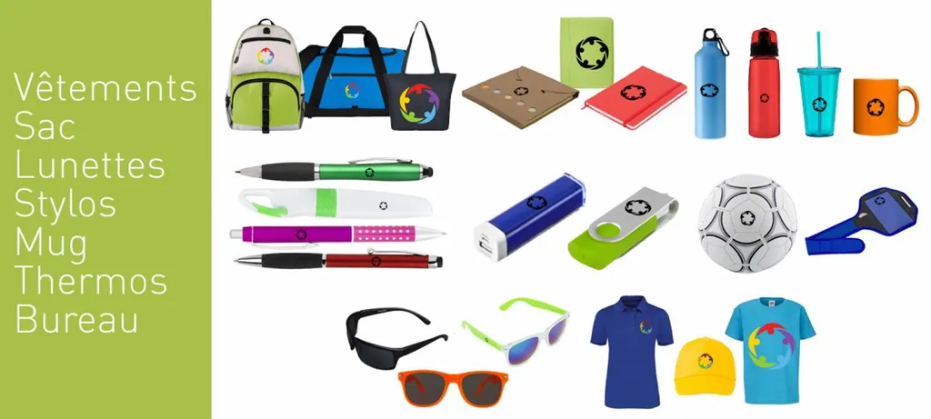 graphiste marseille création graphique et impression stylo mug produits promotionnels thermos sac lunettes 