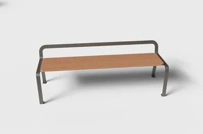 LOEN : banc avec dossier épuré