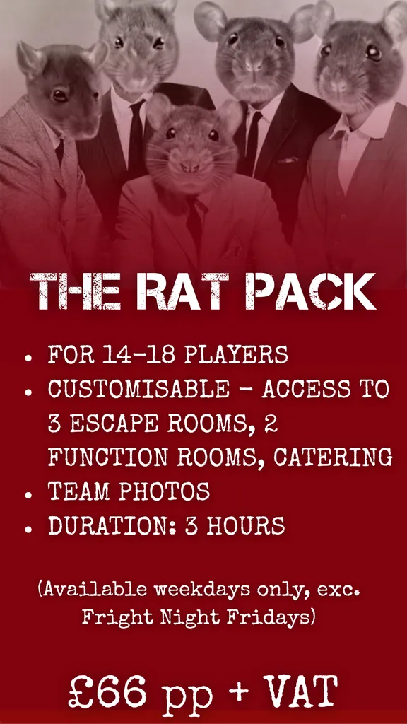 Book a Unique Team Building Experience - The Rat Pack Package!