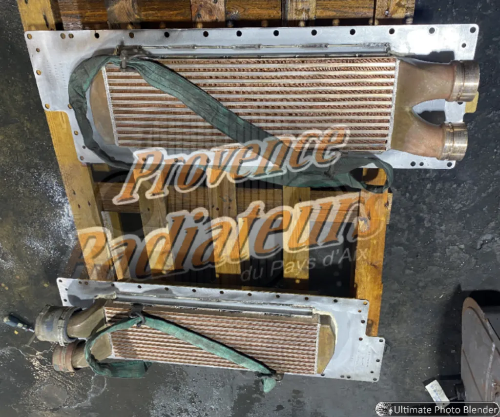 Aftercooler C18 réparés par le professionnel Marseillais