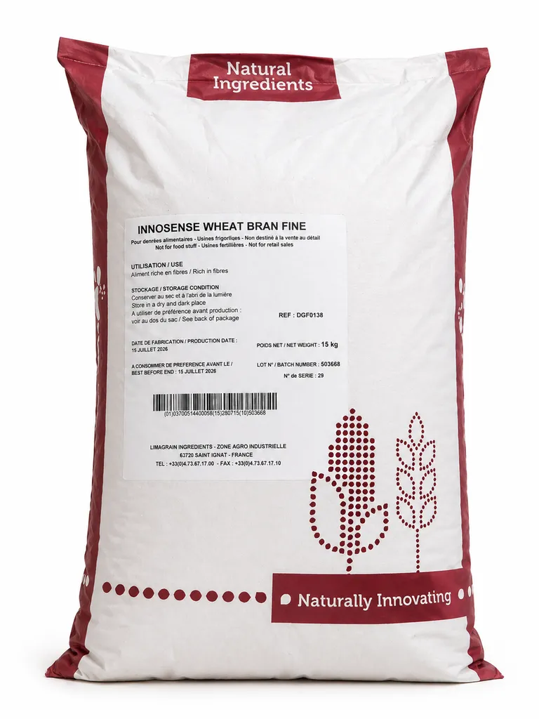 Son fin alimentation animale complément naturel riche en fibres pour digestion et équilibre