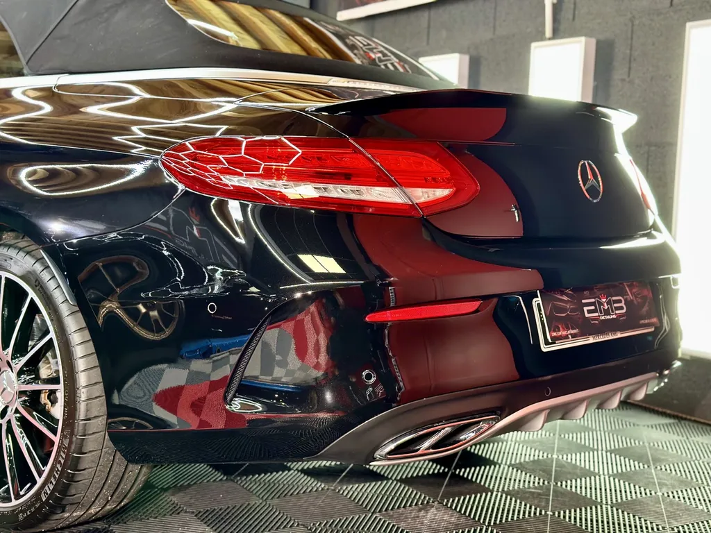 film de protection carrosserie PPF Lyon traitement céramique carrosserie traitement céramique des jantes Mercedes C43 AMG cabriolet 