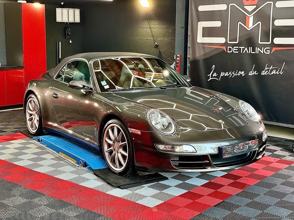 Traitement céramique Lyon Porsche 997 4S cabriolet à Villeurbanne
