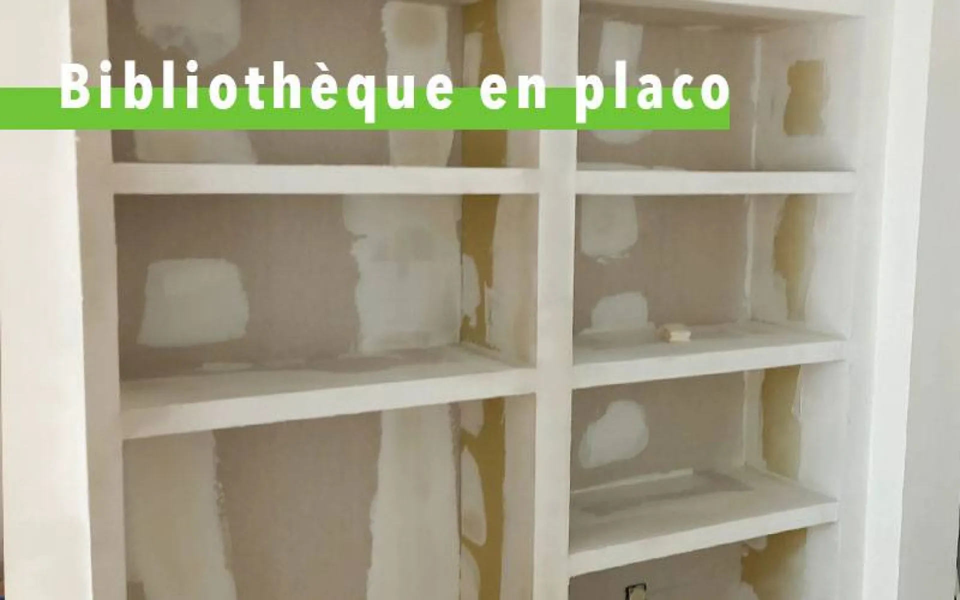 Bibliothèque en placo