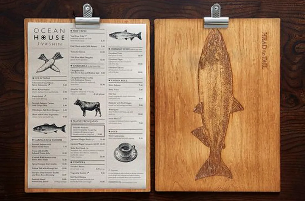 création de menu original bois nice et marseille 