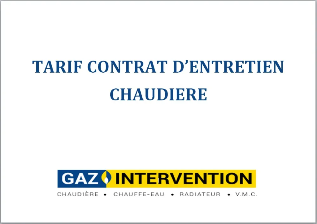 contrat d'entretien chaudière aix 