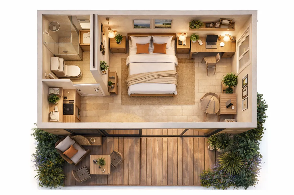 Rc 30m² studio intérieur 