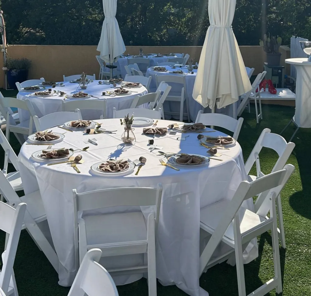 CHAISE PLIANTE BLANCHE POUR MARIAGE