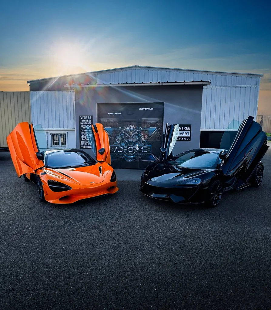 Protection PPF pour pare-brise sur ces deux Mclaren