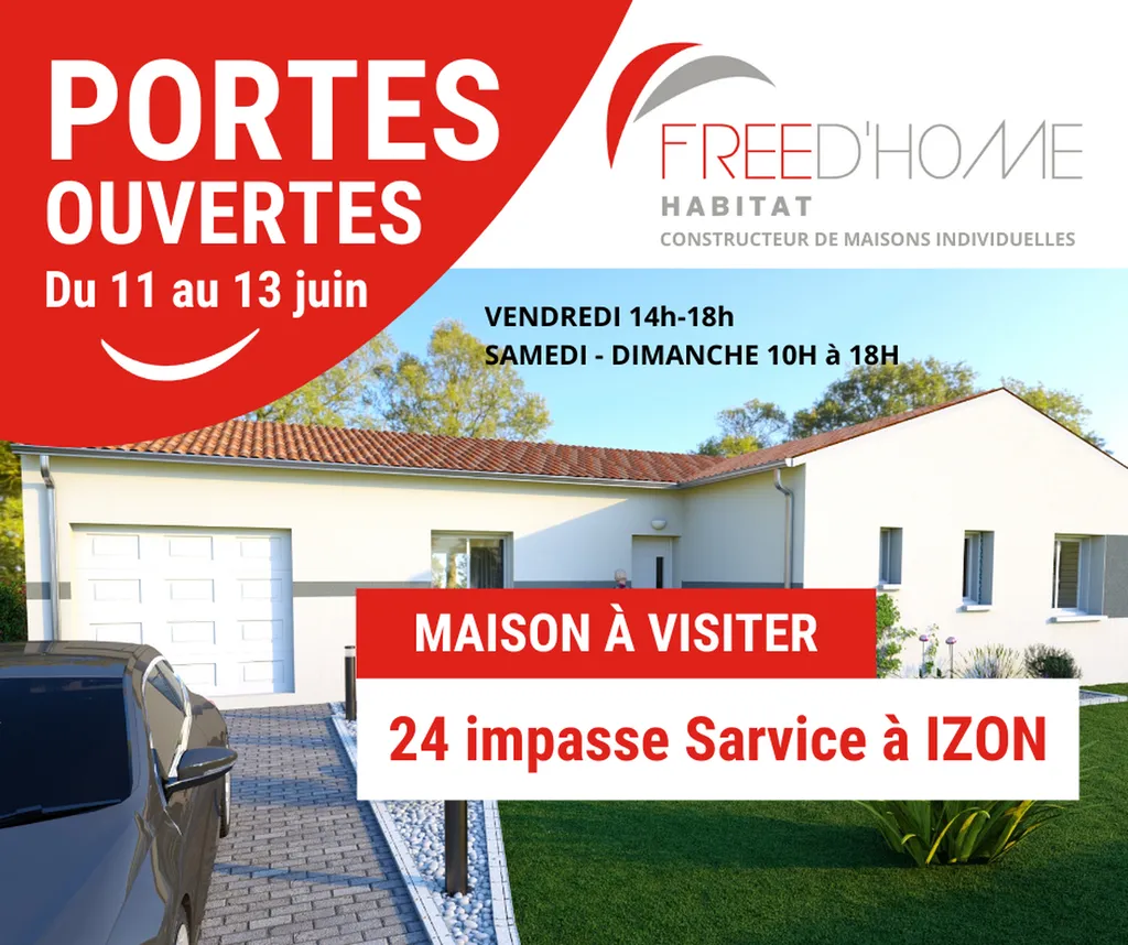 Portes ouvertes maison neuve du 11 au 13 juin