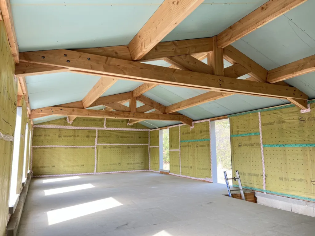 prix surélévation ossature bois massif Ollioules 