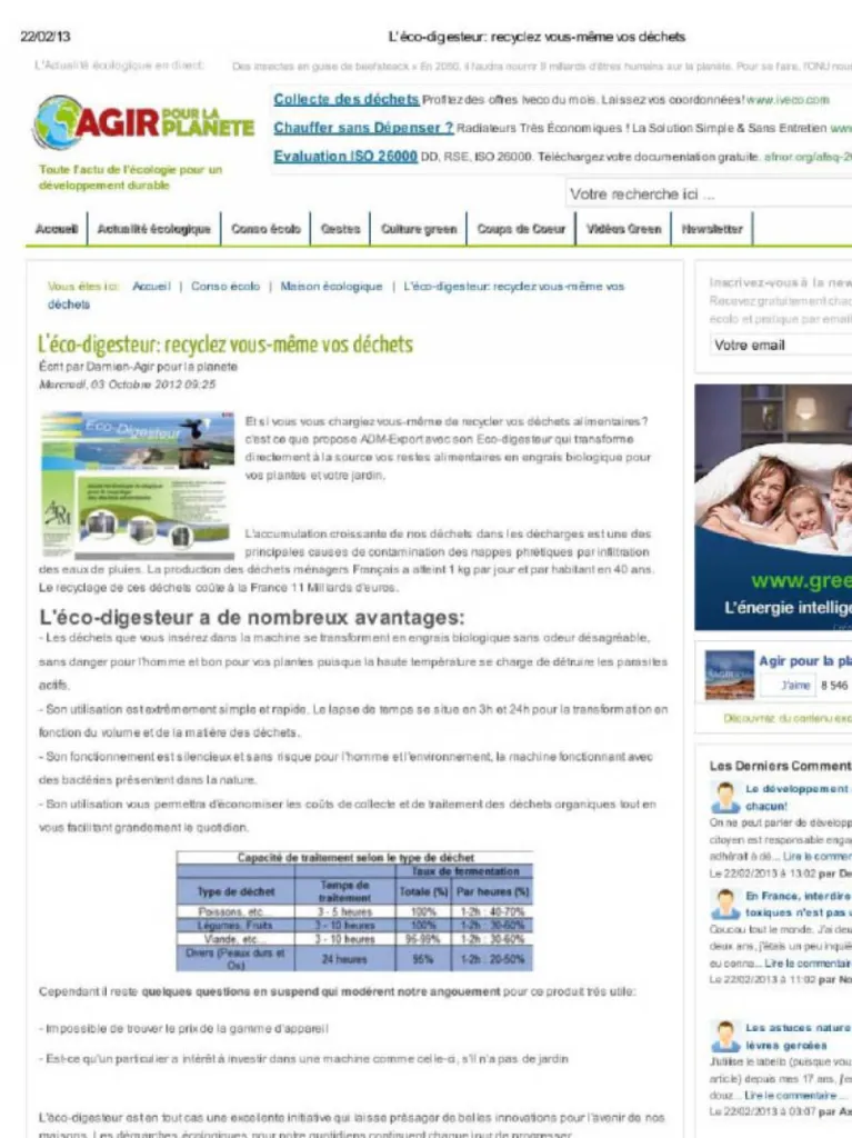 recyclage des déchets alimentaires