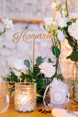 centre de table de mariage