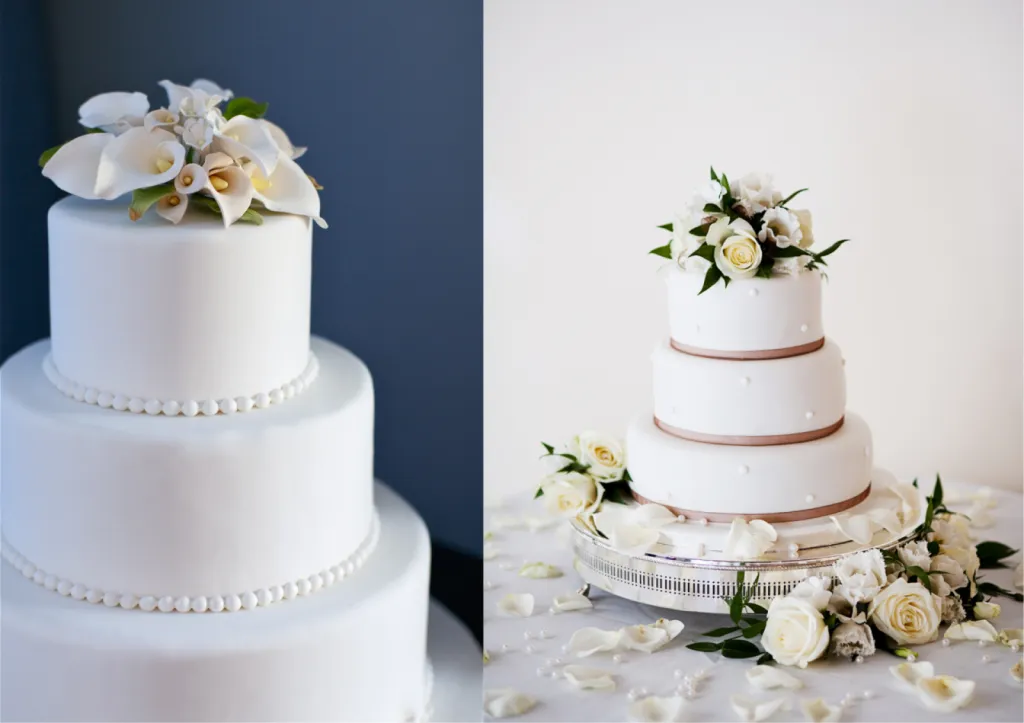 Votre gâteau de mariage sur le thème 100% blanc pour votre wedding planner à Bordeaux en Gironde