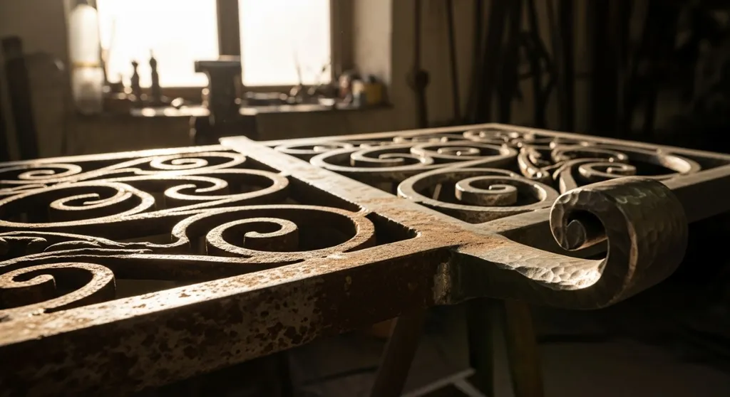 Restauration de ferronnerie ancienne et rénovation de garde-corps métalliques pour villa à Cavalaire-sur-Mer (83240)