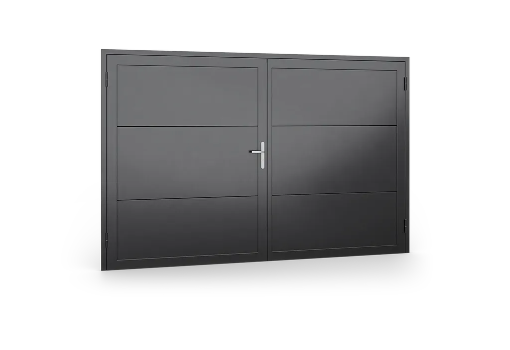 Portes de garage battantes : simplicité, robustesse et accessibilité