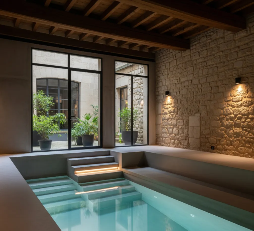 Piscine intérieur - Areva Piscine
