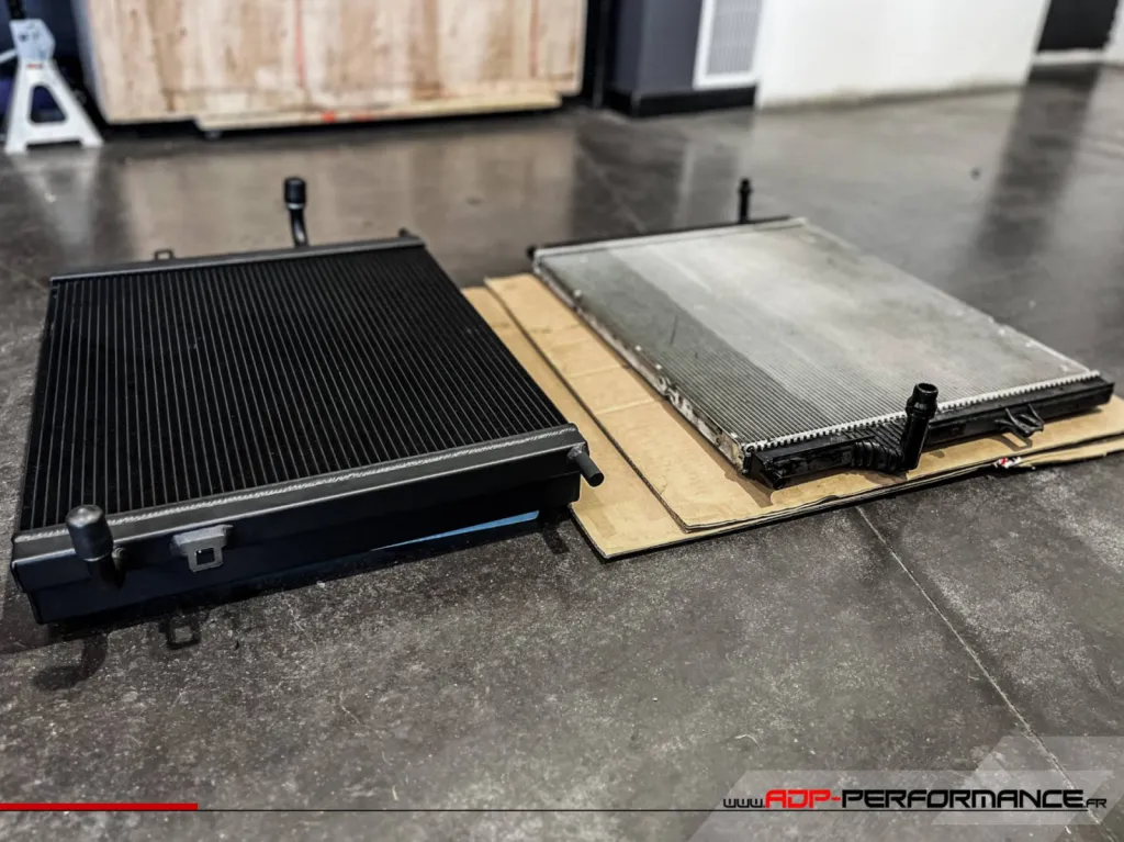 Installation Radiateur Wagner water cooling BMW M140 i B58 | ADP Performance Salon de Provence