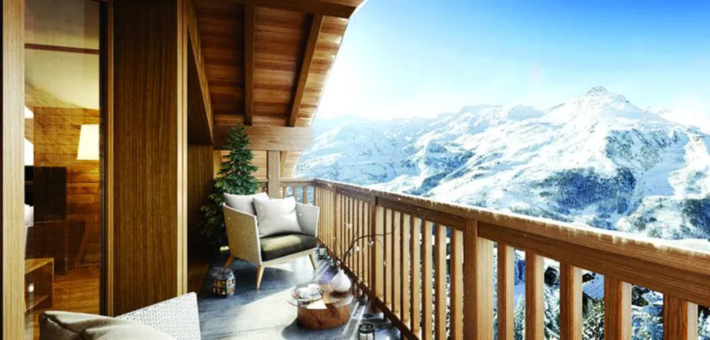 Vue terrasse Les Menuires www.bauvey.com