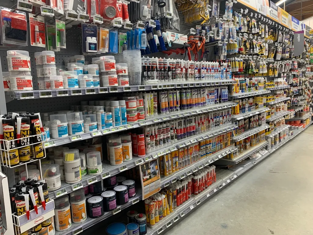 Rayon mastic et silicone