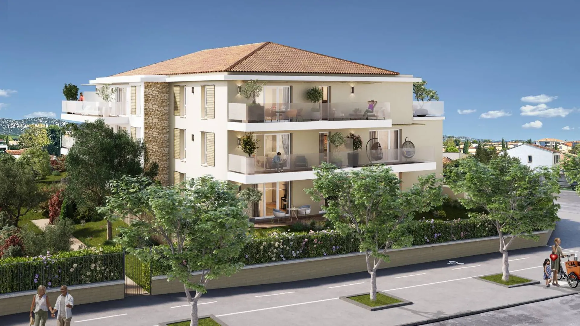 Programme immobilier neuf appartement du T2 au T4 à Marseille 13013 Château Gombert