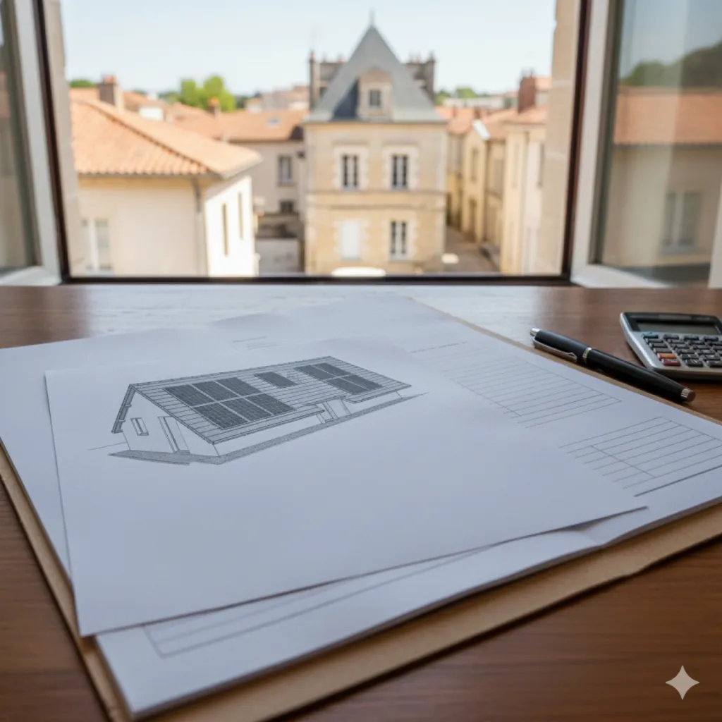 Réaliser la déclaration de travaux panneau solaire sur toiture maison Libourne, Mérignac, Bordeaux : autorisations locales nécessaires en 2025