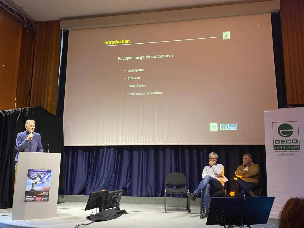 Docteur Julien Beldame, chirurgien orthopédiste à l'ICP Paris, au congrès du GECO 2024