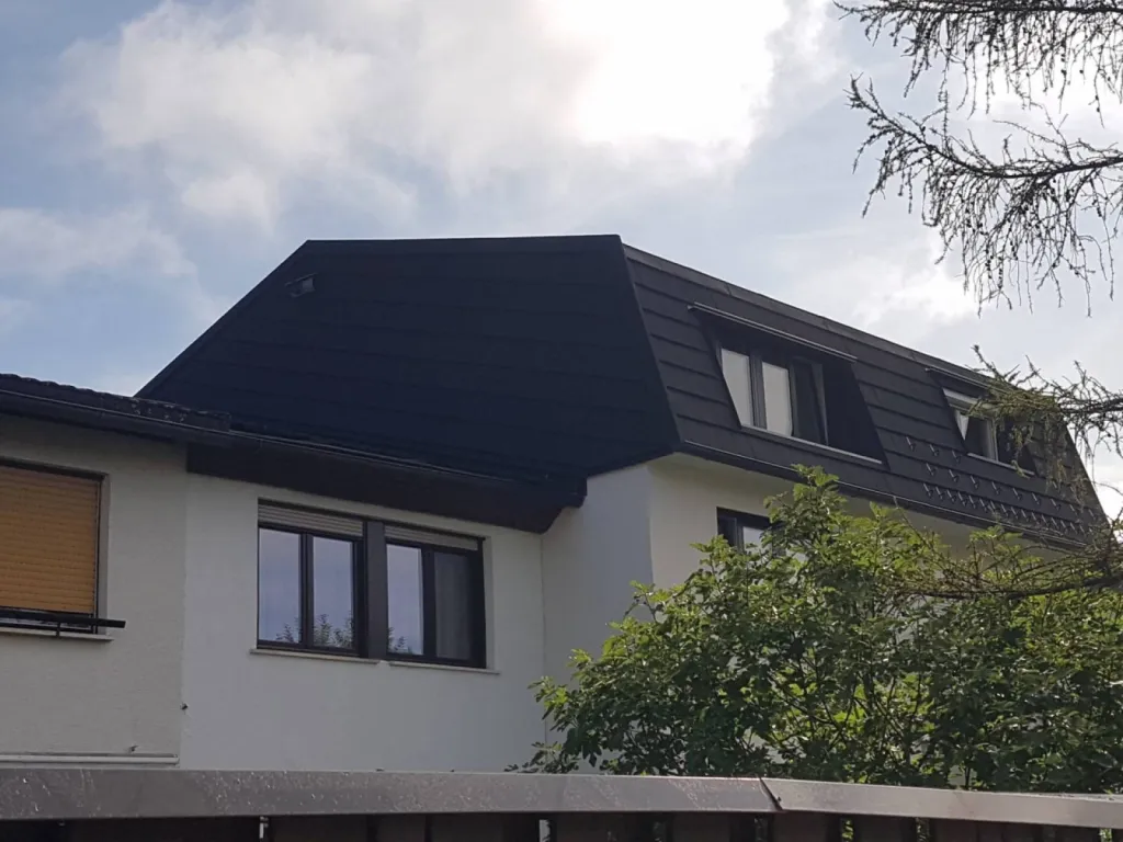 Tuile plates métalliques GERARD ELEGANTA en brisis 3de3