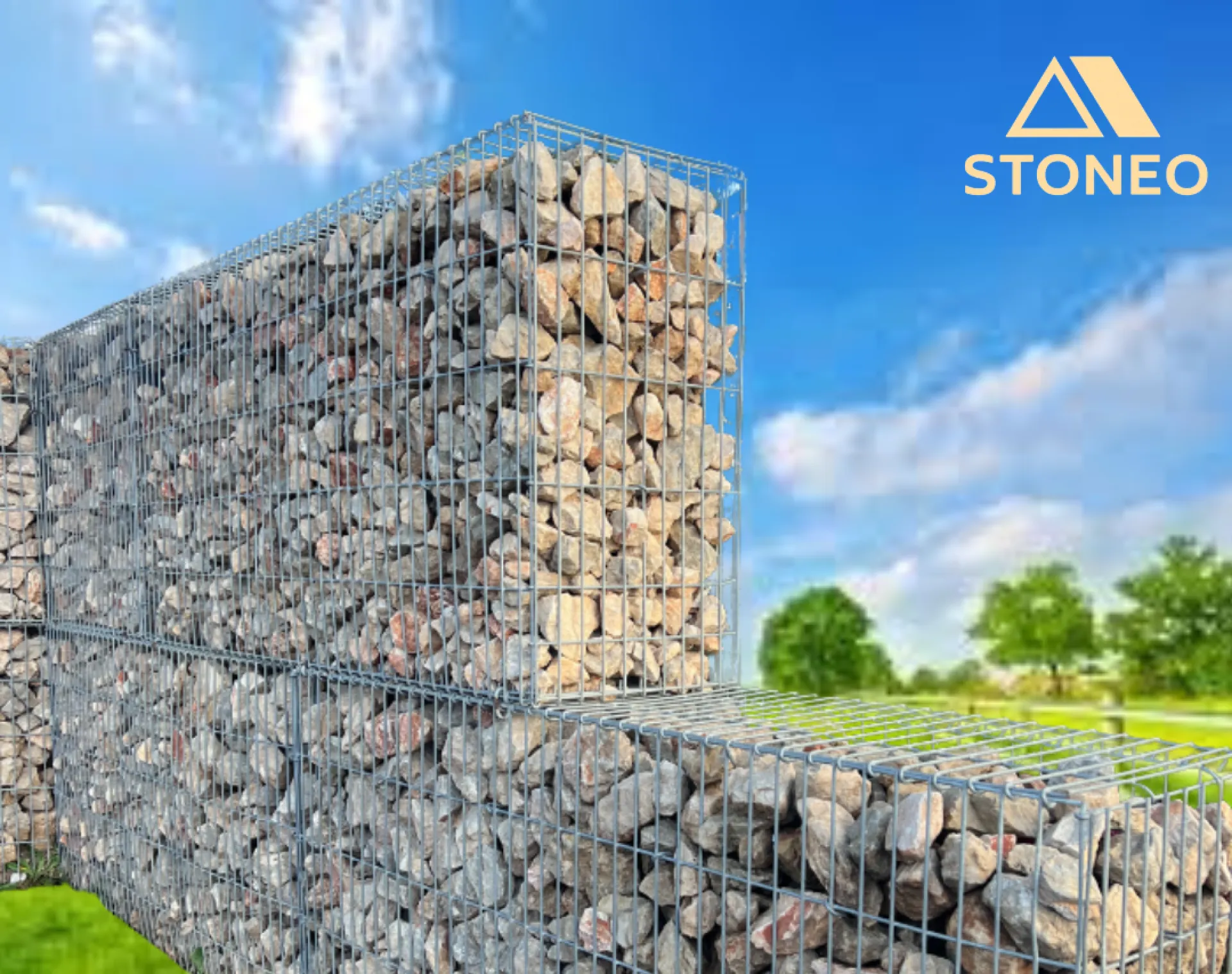 STONEO création de solutions minérales gabion et revêtement de sol à Valence Montélimar ou Grenoble et partout en Drôme 26 Ardèche 07 et Isère 38