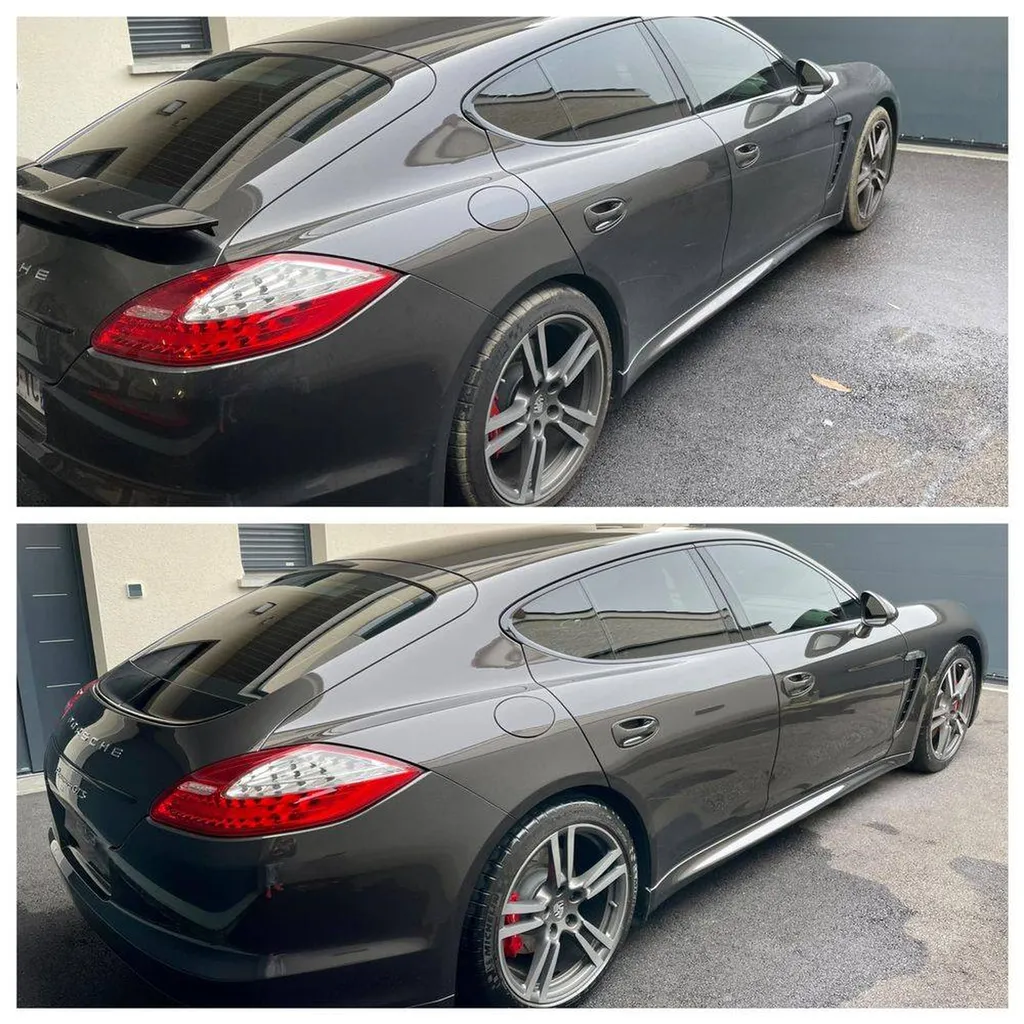 Protection céramique voiture Porsche Panamera GTS à Chaponost dans l'ouest lyonnais