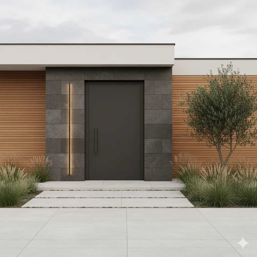 porte aluminium pleine