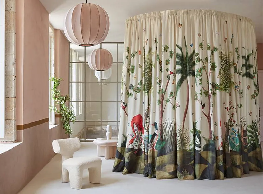 Devis confection de rideaux de tissus de la marque Pierre Frey sur-mesure à Lyon 