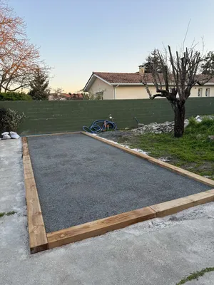 Création d'un terrain de pétanque sur la commune de Bégles proche de Bordeaux 