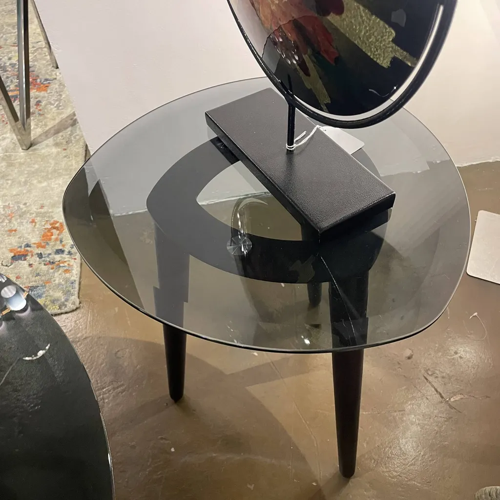 Table basse plateau verre